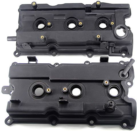 Engine Valve Covers Left & Right Compatible with 2002-2004 Infiniti I35 2002-2006 Nissan Alitma 2002-2008 Maxima 2003-2007 Murano Quest 13264-7Y000 13264-8J102 13624-7Y010 13264-8J113