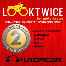 Blind Spot Mirrors. Unique design Car Door mirrors/Mirror for blind side engineered by Utopicar for larger image and traffic safety. Awesome rear view! [frameless design] (2 pack)