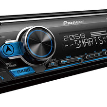 Pioneer Single Din Built-In Bluetooth, MIXTRAX, USB, Auxiliary, Pandora, Spotify, iPhone, Android and Smart Sync App Compatibility Car Digital Media Receiver / Includes Alphasonik Earbuds