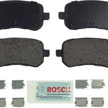 Bosch BE1021H Blue Disc Brake Pad Set with Hardware for 2004-07 Ford Freestar and Mercury Monterey - REAR