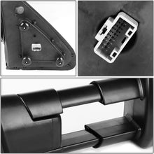 Replacement for Tundra Black Manual Folding w/Amber LED Signal Towing+Adjustable Blind Spot Mirror