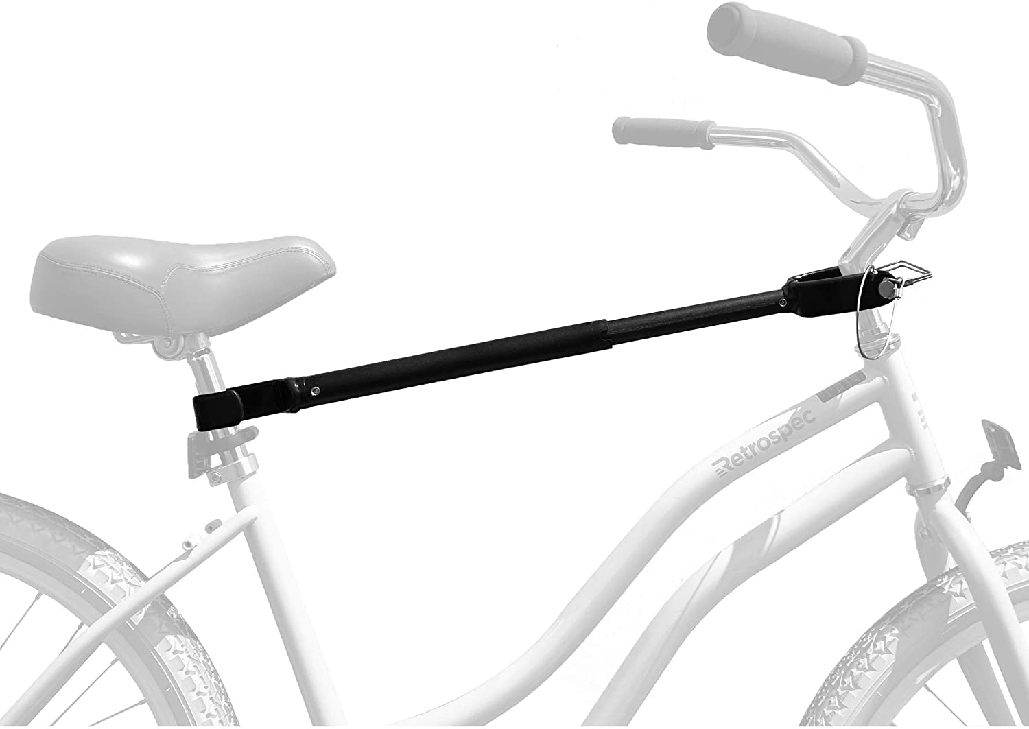 Retrospec Bike Rack Cross-Bar Top Tube Adjustable Adapter (Black)