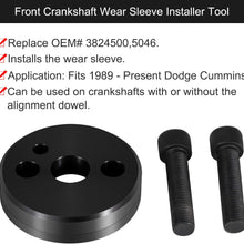 Front Cover Crankshaft Seal & Wear Sleeve Installer Tool Kit For Cummins 3.9L 5.9L 6.7L (Replace OE 1338/3824498, 5046/3824500) Set of 2
