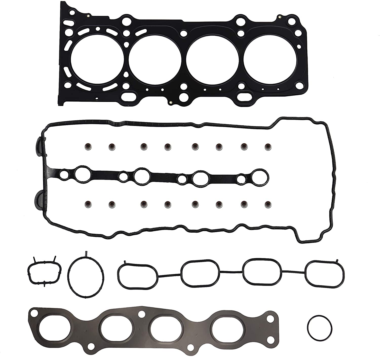 DNJ HGS534 Head Gasket Set For 09-13 Suzuki/Grand Vitara, Kizashi 2.4L L4 DOHC Naturally Aspirated J24B