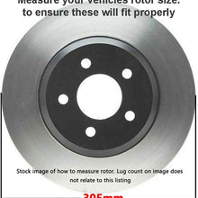 Detroit Axle - 12" Rear Brake Kit Rotors & Ceramic Pads w/Clips Hardware Kit Replacement for 08-11 Town & Country - [08-11 Dodge Grand Caravan] - 09-12 VW Routan - [2009-2012 Dodge Journey]