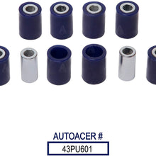AUTOACER - 8 Piece Rear Upper & Lower Wishbone Control Arm Polyurethane Bushing Kit - Compatible with Mini Cooper