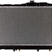 LONGKEES Automatic Transmission Aluminum/Plastic Radiator 1 Row For 1987-1991 Toyota Camry 2.0L L4 CU870