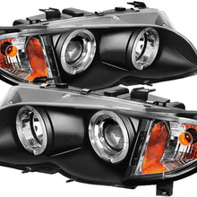 Spyder Auto PRO-YD-BMWE4602-4D-AM-BK BMW E46 3-Series 4-Door Black Halo Projector Headlight