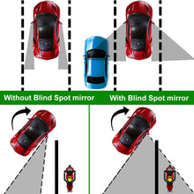 lebogner 2 Pack Blind Spot Accessories 2" Round HD Glass Slim Frameless Convex Rear View, Wide Angle 360°Rotate 30°Sway Adjustable Stick On Mirror for All Cars, SUV, and Trucks