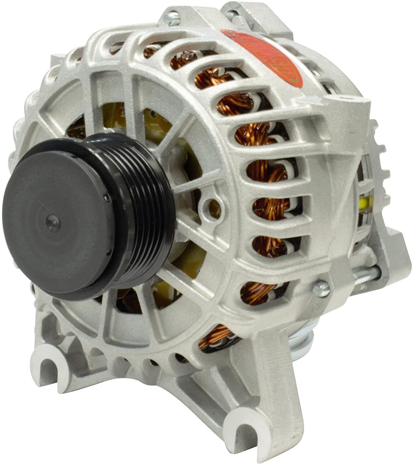 Powermaster 48516 Natural Alternator (6G 200A 6 Groove Pulley Large Frame V Mating LI-SIG-AS Regular)