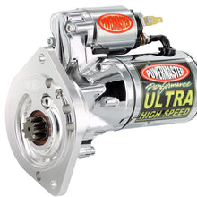 Powermaster 19453 Chrome Alternator (Ultra HS [SB] with billet Black 2 Ear Mating All A/T & M/T with 157T Flywheel 3/4" Depth 2.2kw)