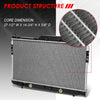 13000 OE Style Aluminum Core Cooling Radiator Replacement for Suzuki Verona 2.5L AT 04-06