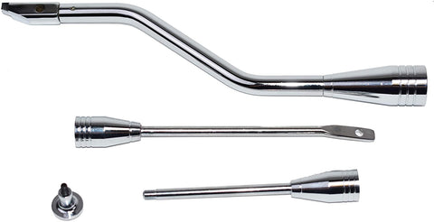 A-Team Performance Shifter Lever Turn Signal Hazard Tilt Kit Car and Truck Billet in Chrome Column Dress Up Kit Compatible with GM Columns Chevy Olds Buick from 1967-1994