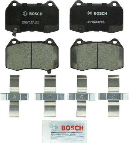 Bosch BC960 QuietCast Premium Ceramic Disc Brake Pad Set For Infiniti: 2003-2005 G35; Nissan: 2003-2009 350Z, 2004-2006 Sentra; Front