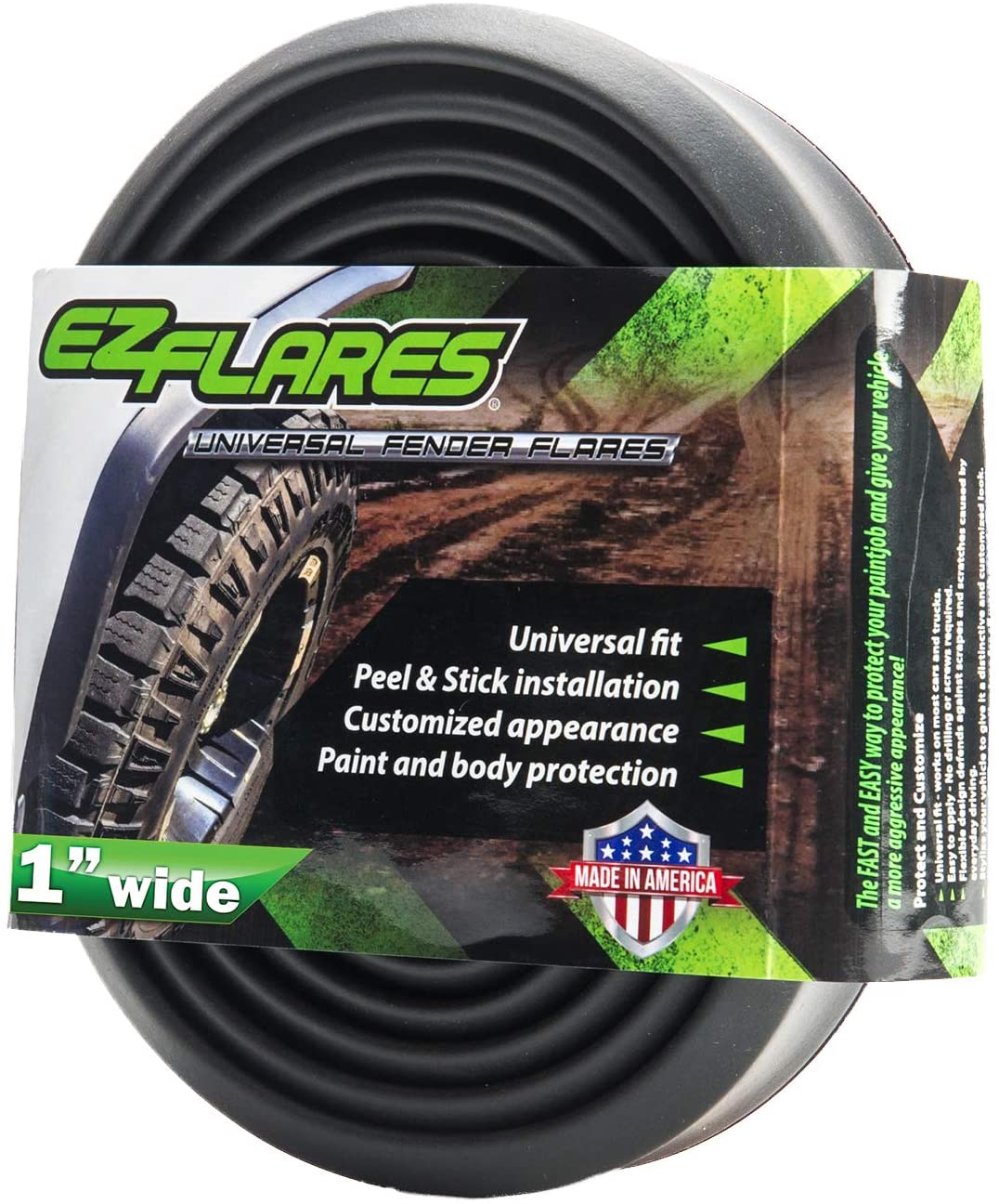 EZ Flares – The Original Universal Flexible Foam Rubber 1-Inch Fender Flares