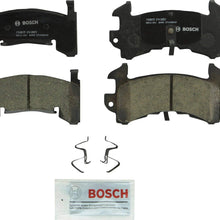 Bosch BC988 QuietCast Premium Ceramic Disc Brake Pad Set For 2003 Chevrolet S10 and 2003 GMC Sonoma; Front