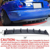 S SIZVER 1 x Carbon Style Rear Lower Bumper Diffuser Fin Spoiler Lip Wing Splitter 34