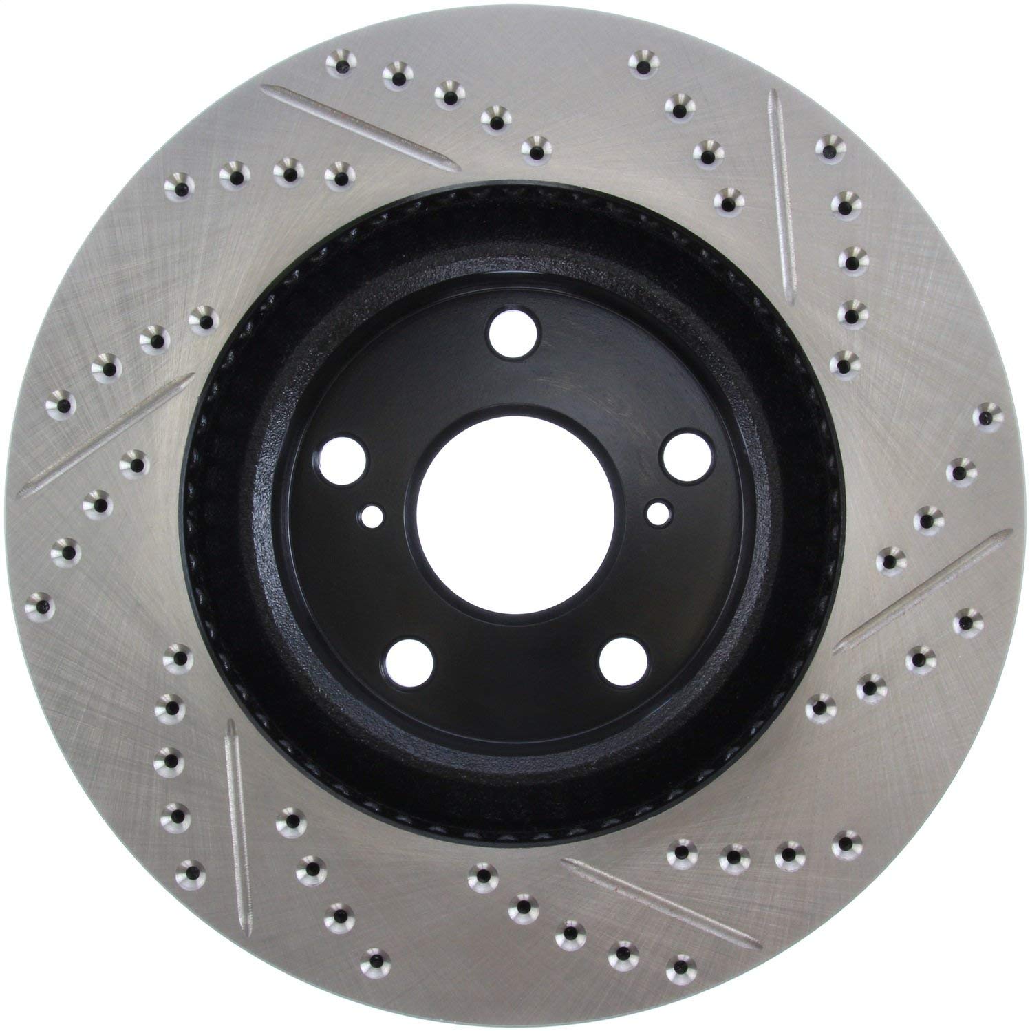 StopTech 127.44146R Sport Drilled/Slotted Brake Rotor (Front Right), 1 Pack