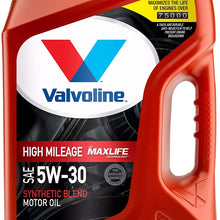 Valvoline High Mileage with MaxLife Technology SAE 5W-30 Synthetic Blend Motor Oil 5 QT (881163)