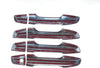 Black Horse Off Road BH-DH276 Chrome ABS 8 Pieces Tape-On Exterior Door Handle Cover Trims