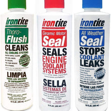 The 3 Pack of Irontite Additives - Thoro-Flush, All Weather Seal and Ceramic Motor Seal. 468-9190-16