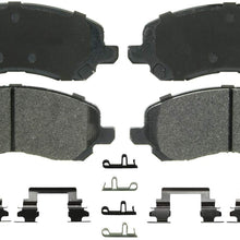 Wagner QuickStop ZX866 Semi-Metallic Disc Pad Set Includes Pad Installation Hardware, Front