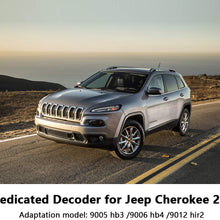 KOOMTOOM Canbus Decoder 9012 HIR2 9005 HB3 9006 HB4 Led Anti flicker Harness Resistor Headlight Bulb Warning Error EMC Canceler Decoder For Jeep Cherokee 2.4