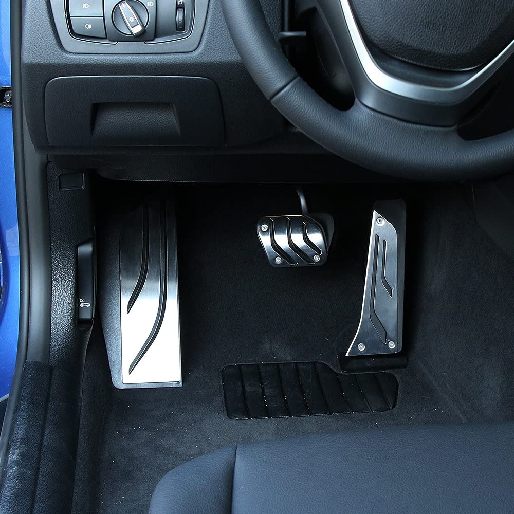 etopmia Car Pedals Fashion Style Rest Pedal Brake Pedal Gas Pedal Fit for BMW 1 3 4 5 6 7 Series F20 F30 F31 F32 F33 F34 F36 Accessories Automatic