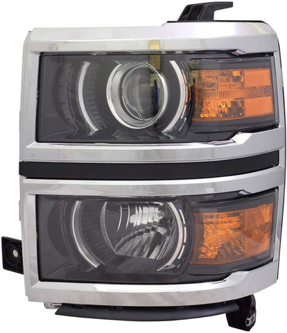 New Replacement Driver Side Headlight Assembly LTZ/High Country For Chevy Silverado 1500 OEM Quality