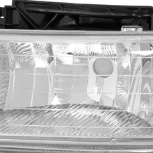 4Pcs Chrome Housing Clear Corner Headlight Bumper Light Lamp Replacement for Chevy Silverado Suburban Tahoe 99-02