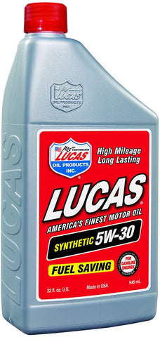 Lucas Oil 10049-6 Synthetic 5w-30 Oil