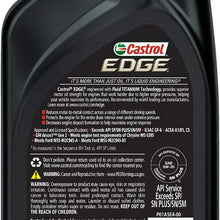 Castrol 03084C Edge 5W-30 Advanced Full Synthetic Motor Oil, 5 Quart