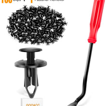 GOOACC GRC-44 100PCS Nylon Bumper Rivet Clips for GM 21030249 for Ford N807389S,1PC Bonus Fastener Remover