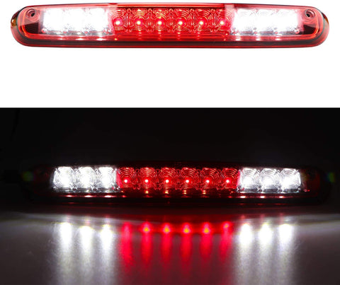 For 2007-2013 Chevrolet Silverado/GMC Sierra 1500 2500HD 3500HD LED Third 3rd Brake Light Cargo Light Center High Mount Lamp Tail Light (Red Lens)
