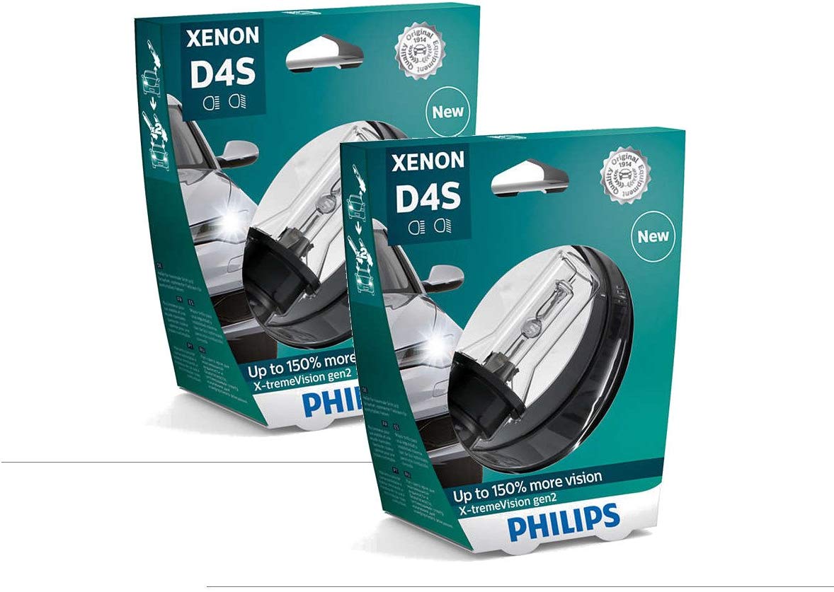 PHILIPS Xenon X-TremeVision Gen2 +150% D4S HID Xenon Two (2x) Bulbs 42402XV2S1