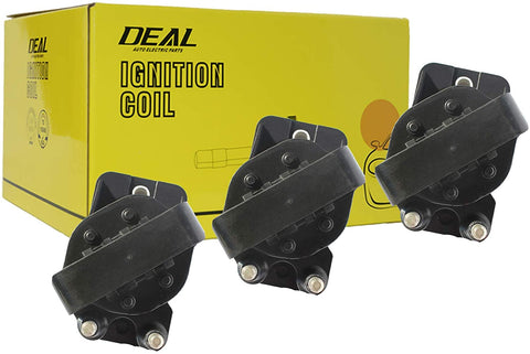 DEAL Pack of 3 New Ignition Coils For Chevrolet Buick Cadillac Honda Isuzu Oldsmobile Pontiac 2.8L 3.1L 3.2L 3.3L 3.4L 3.8L V6 Replacement# D555 DR39 E530C