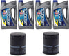 Suzuki ECSTAR V7000 10W-40 Marine 4-Stroke Engine Oil, 4 Gal with 2X 16510-61A21-MHL Oil Filter
