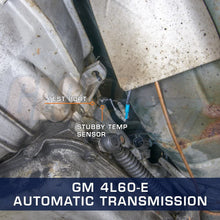 GlowShift Stubby Transmission Temperature Gauge Sensor Sending Unit for GM 4L60-E Automatic Transmissions - 1/8-27 NPT Thread