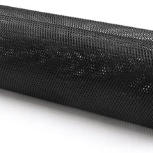 uxcell 40 x13 Inches Aluminum Alloy Universal Truck Car Grille Mesh Sheet Grid Rhombic Grill Mesh Hole 3x6mm Black