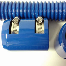 Pirate Mfg 48" Blue Stainless Flexible Radiator & Heater Hose Kit W/Blue End Caps
