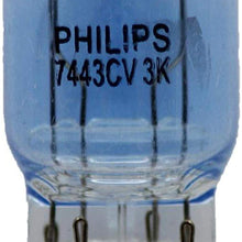 PHILIPS 7443CVB2 7443 CrystalVision Ultra Miniature Bulb, 2 Pack