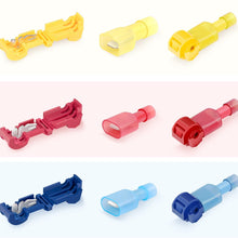 Nilight 50031R 240PCS 240 Pcs/120 Pairs Splice Wire Terminals T-Tap Self-Stripping with Nylon Fully Insulated Male Quick Disconnects Kit, 2 Years Warranty