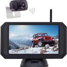 1080P Backup Camera and 5 inch Monitor Kit Digital Wireless Rear View Camera for Car SUV Truck RV Built-in Transmitter with Parking guidelines
