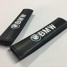 Hongyingcar 2pcs Car Seat Belt Carbon Fiber Cover Shoulder Cushion Cover Pad for BMW