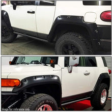 4Pcs Pocket Riveted Style (Matte Black) Wheel Fender Flares Replacement for 07-14 FJ Cruiser