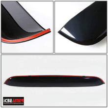 ICBEAMER 42.5" 1062mm Universal Fit Auto sunroof Wind Waterproof Deflector Black Dark Smoke Smooth w/ 3M Tape