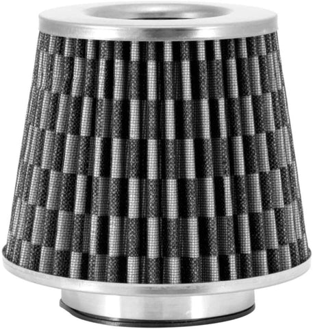 Spectre Universal Clamp-On Air Filter: High Performance, Washable Filter: Round Tapered; 3.5 in (89 mm) Flange ID; 5.75 in (146 mm) Height; 6 in (152 mm) Base; 4.625 in (117 mm) Top, SPE-8129