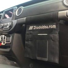 Shadeidea Jeep Wrangler Sun Shade JL Unlimited 4 Door, Front and Rear 2 piece-Black Mesh Screen Sunshade JLU, 2018-Current New Model Top Cover UV Blocker with Grab Bag-10 Years Warranty