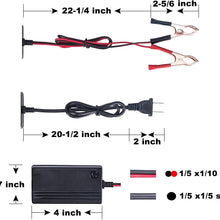12V to 14.8V Automatic Lead Acid Battery Charger/Maintainer, 1.2A Trickle Charger for car, Truck, Boat, Motorcycle, RV, Lawn Tractor