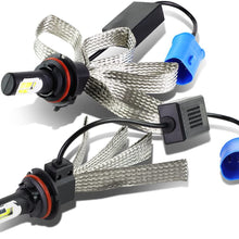 9006 6000K White LED High or Low Beam Conversion Light Bulbs (Pack of 2)